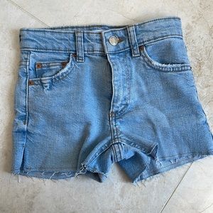 Zara kids never worn denim shorts
